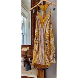 Free People Sunflower Floral Lace Sundress